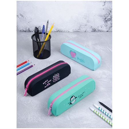 Пенал 1 отделение, 200*50*60 Berlingo "Penguin dream", силикон 