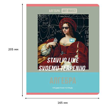 Тетрадь предметная 48л. BG "Art object" - Алгебра, эконом