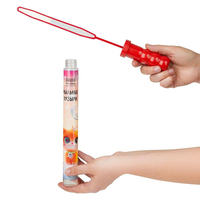 Мыльные пузыри ТРИ СОВЫ "Котенок", 200мл, ассорти