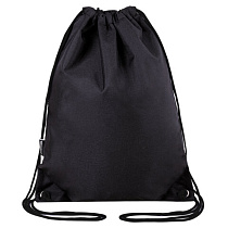 Мешок для обуви BRAUBERG плотный, карман на молнии, подкладка, 43х33 см, Total Black, 272427