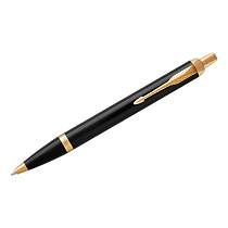 УЦЕНКА - Ручка шариковая Parker "IM Black GT" синяя, 1,0мм, кнопочн., подарочная упаковка