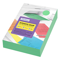 Бумага цветная OfficeSpace "Intensive Color", А4, 80г/м², 500л., (зеленый)