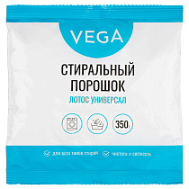 Порошок стиральный Vega, Лотос Универсал, 350г, полиэтиленовый пакет 