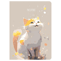 Обложка для паспорта MESHU "Shiny Kitty", ПВХ, 2 кармана