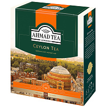 Чай Ahmad Tea "Цейлонский", черный, 100 фольг. пакетиков по 2г